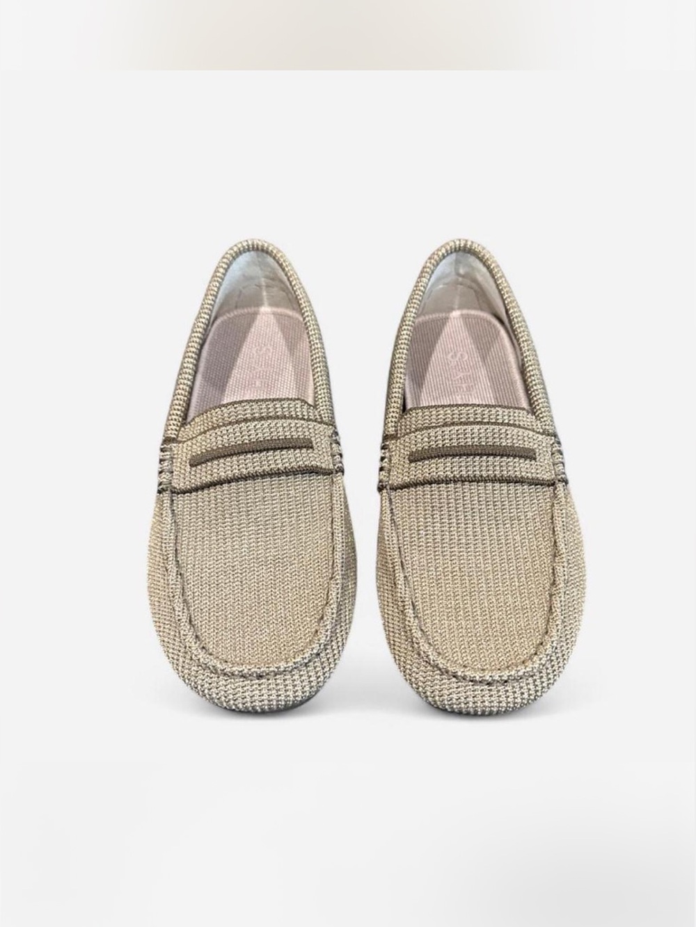 Rothy's bronze Woven Loafers the driver size W8 preppy casual classic - Picture 2 of 8